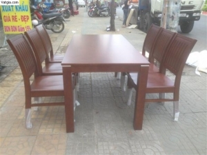 Bộ bàn ghế ăn gỗ tự nhiên giá rẻ BK-16