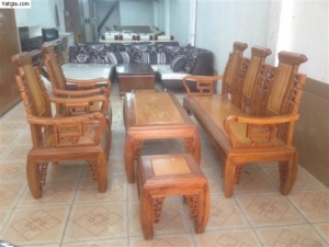 Salon gỗ căm xe 6 món BK-02
