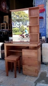 Bàn trang điểm gỗ tự nhiên đơn giản BK-32