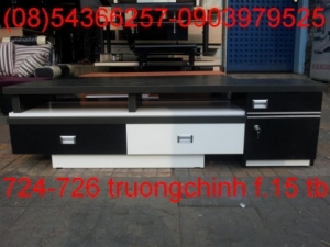 Kệ tivi hiện đại sơn trắng đen BK-16