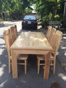 Bộ bàn ghế ăn gỗ sồi BK 655