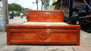 Giường ngủ gỗ tự nhiên BK37